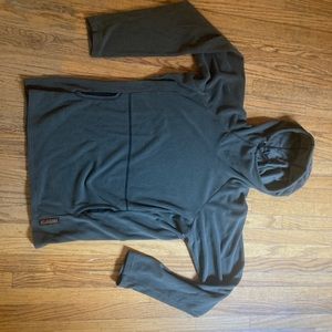 Melanzana grey waffle hoodie Men’s size M.
